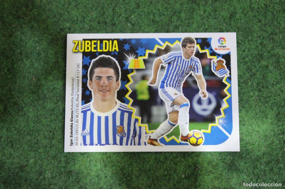 Cromos de f&uacute;tbol: 10 ZUBELDIA REAL SOCIEDAD LIGA ESTE 2018-19 2018 2019 18 19 LALIGA SANTANDER
