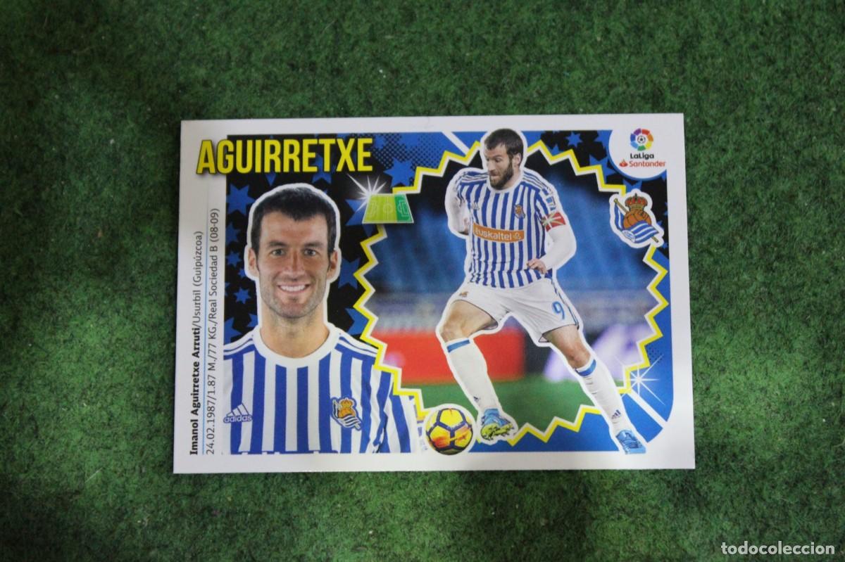Cromos de f&uacute;tbol: 16A AGUIRRETXE REAL SOCIEDAD LIGA ESTE 2018-19 2018 2019 18 19 LALIGA SANTANDER