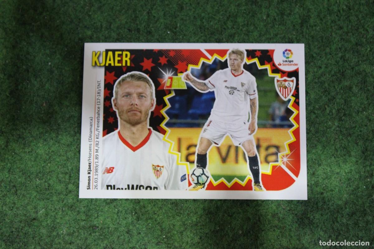 Cromos de f&uacute;tbol: 5 KJAER SEVILLA FC LIGA ESTE 2018-19 2018 2019 18 19 LALIGA SANTANDER
