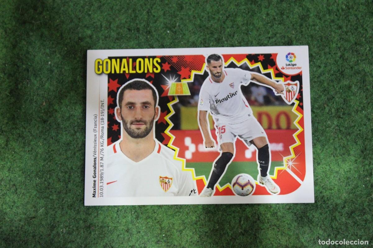Cromos de f&uacute;tbol: 9 BIS GONALONS COLOCA SEVILLA FC LIGA ESTE 2018-19 2018 2019 18 19 LALIGA SANTANDER