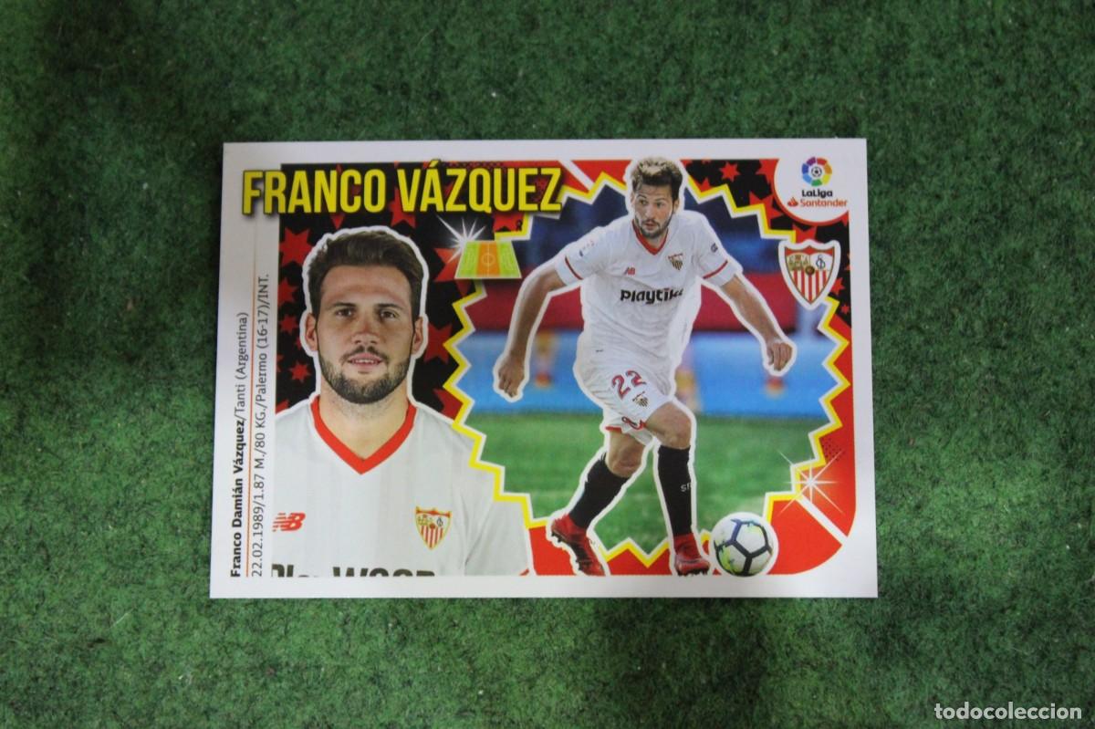 Cromos de f&uacute;tbol: 12 FRANCO V&Aacute;ZQUEZ SEVILLA FC LIGA ESTE 2018-19 2018 2019 18 19 LALIGA SANTANDER