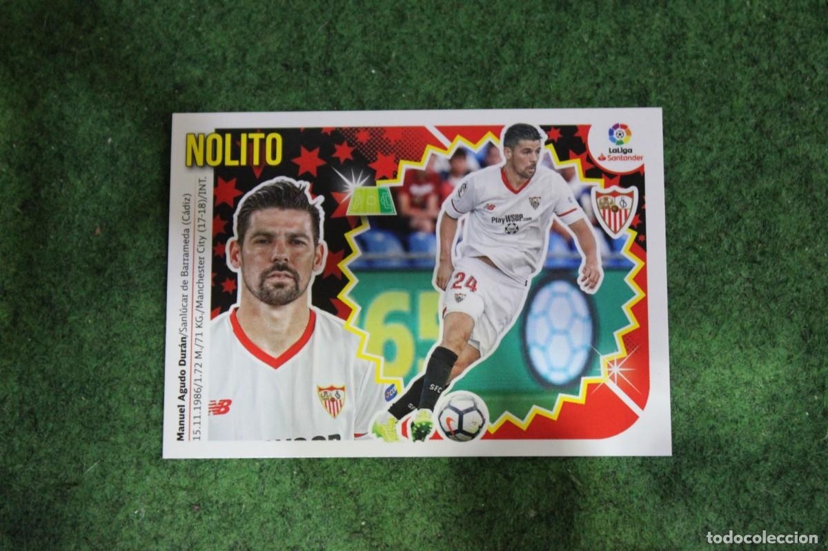 Cromos de f&uacute;tbol: 16 NOLITO SEVILLA FC LIGA ESTE 2018-19 2018 2019 18 19 LALIGA SANTANDER