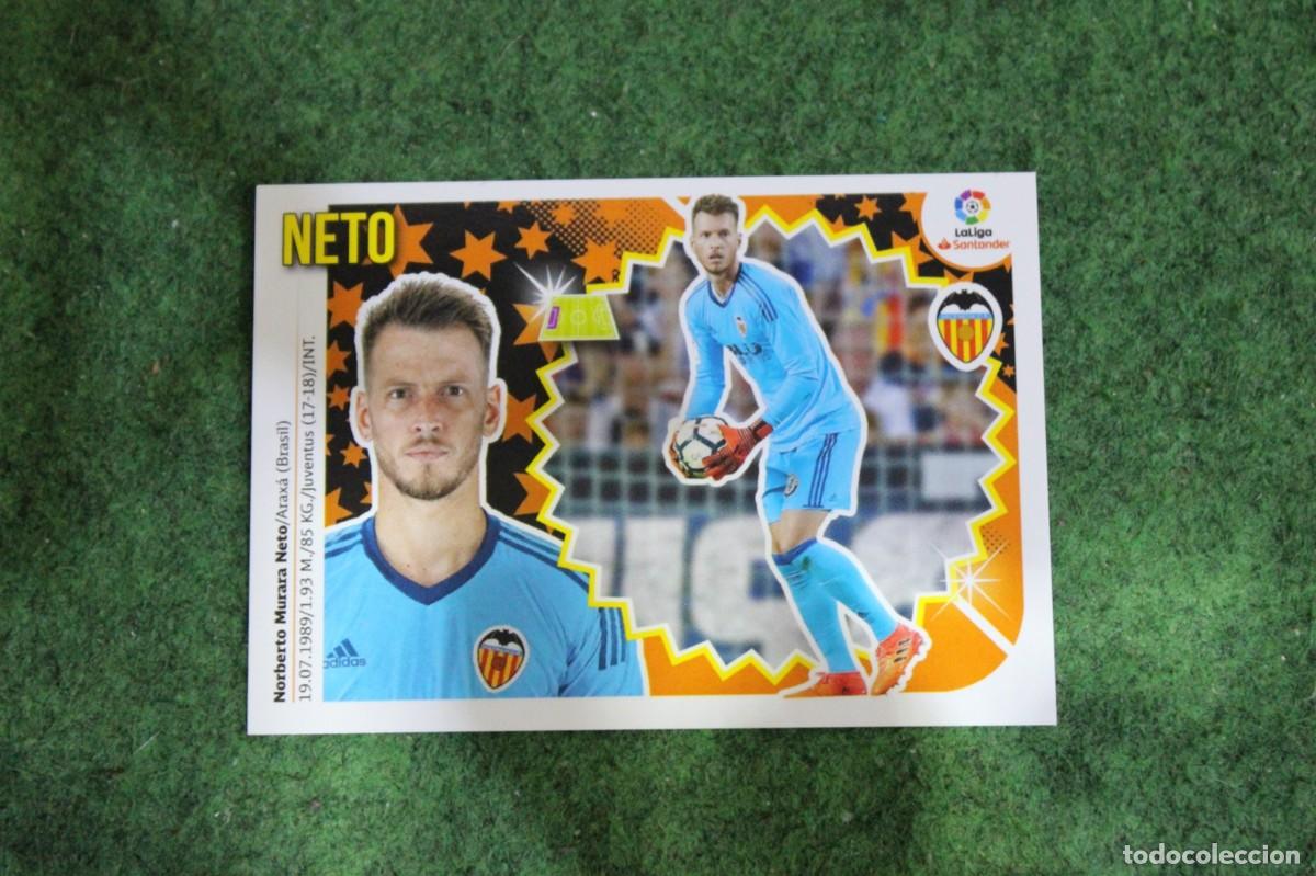 Cromos de f&uacute;tbol: 1 NETO VALENCIA CF LIGA ESTE 2018-19 2018 2019 18 19 LALIGA SANTANDER