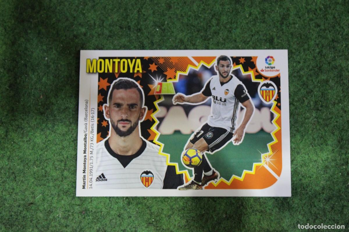 Football Stickers: 3A MONTOYA VALENCIA CF LIGA ESTE 2018-19 2018 2019 18 19 LALIGA SANTANDER