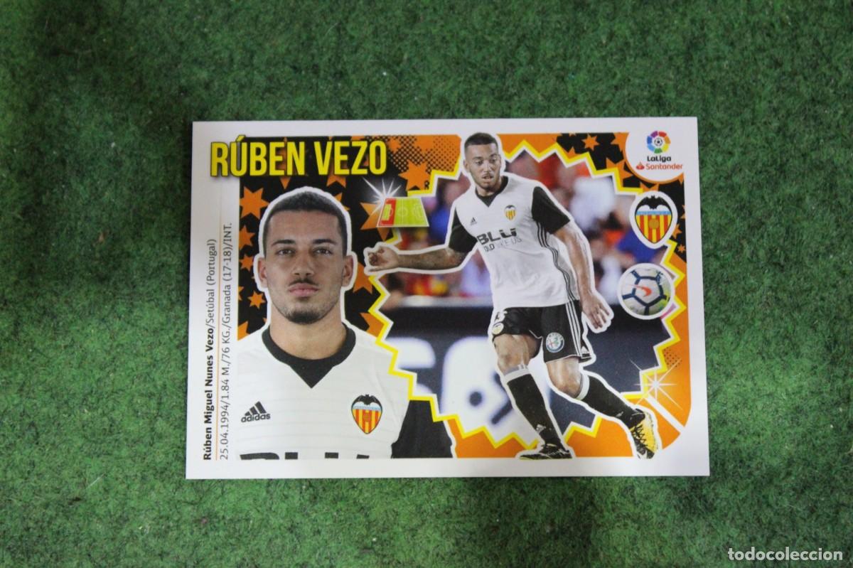 Cartes &agrave; collectionner de Football: 3B RUBEN VEZO VALENCIA CF LIGA ESTE 2018-19 2018 2019 18 19 LALIGA SANTANDER