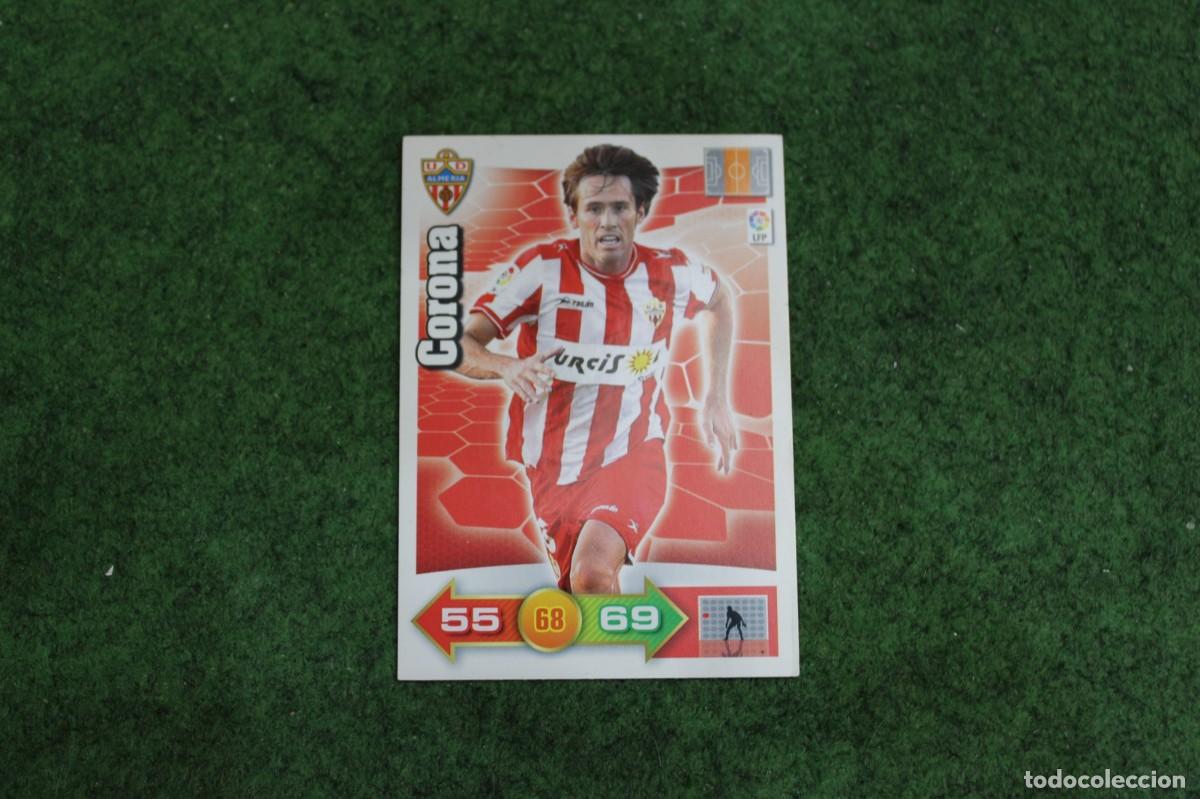 Football Stickers: CORONA UD ALMER&Iacute;A ADRENALYN XL 2010 2011 10 11 LALIGA SANTANDER