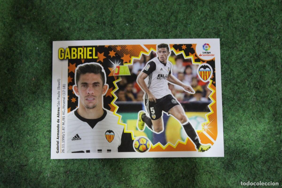 Football Stickers: 5 GABRIEL VALENCIA CF LIGA ESTE 2018-19 2018 2019 18 19 LALIGA SANTANDER