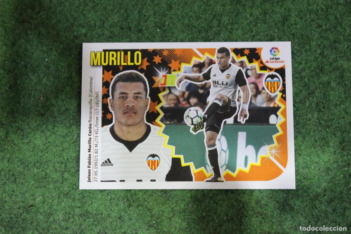 Football Stickers: 6 MURILLO VALENCIA CF LIGA ESTE 2018-19 2018 2019 18 19 LALIGA SANTANDER