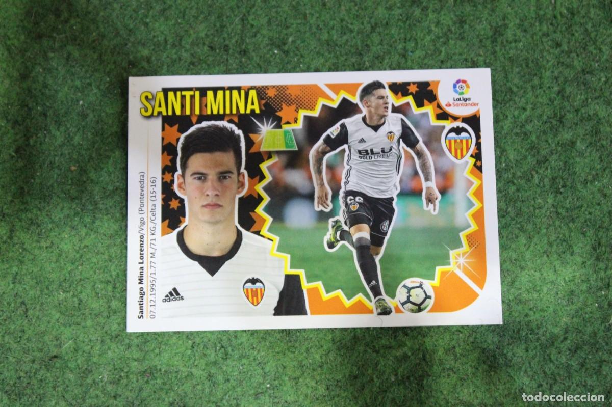 Figurine di Calcio: 15 SANTI MINA VALENCIA CF LIGA ESTE 2018-19 2018 2019 18 19 LALIGA SANTANDER