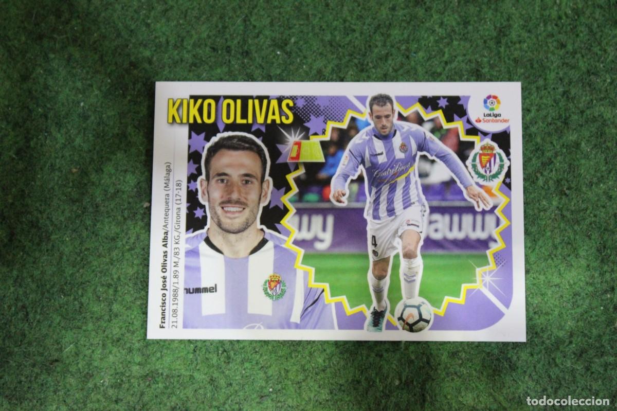 Cromos de f&uacute;tbol: 4 KIKO OLIVAS REAL VALLADOLID LIGA ESTE 2018-19 2018 2019 18 19 LALIGA SANTANDER