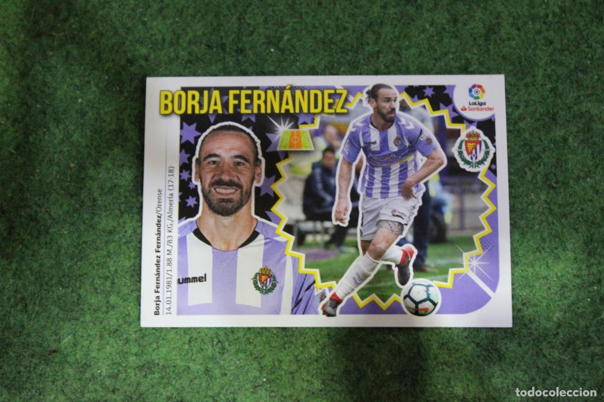Cromos de f&uacute;tbol: 9 BORJA FERN&Aacute;NDEZ REAL VALLADOLID LIGA ESTE 2018-19 2018 2019 18 19 LALIGA SANTANDER