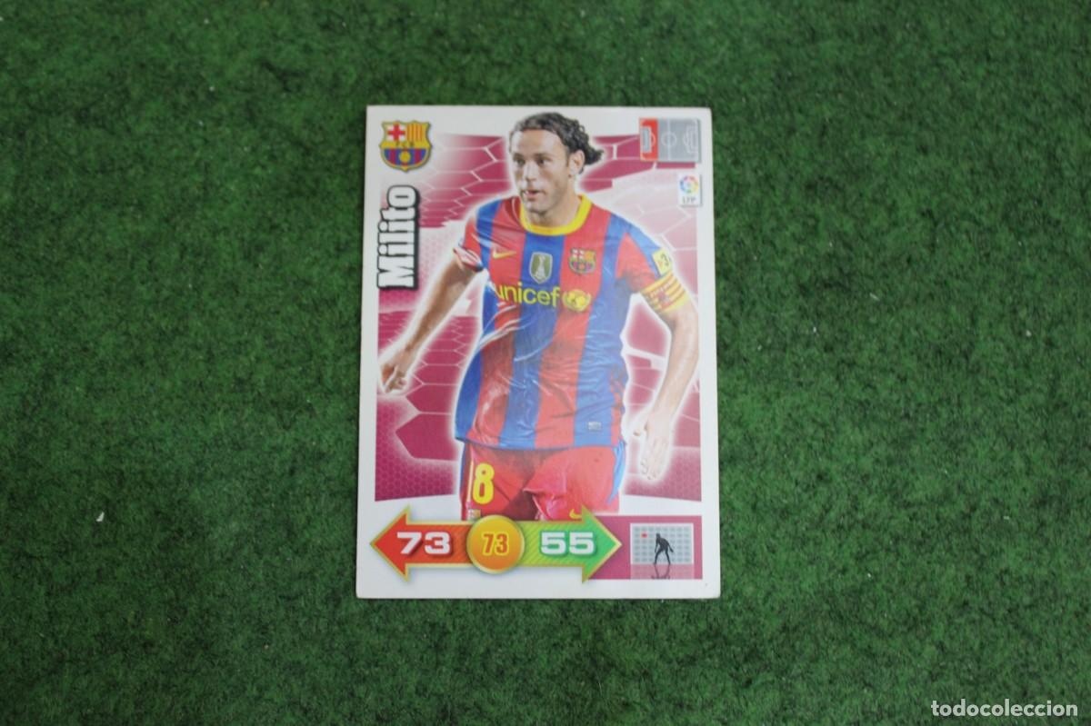 Cromos de Futebol: MILITO FC BARCELONA ADRENALYN XL 2010 2011 10 11 LALIGA SANTANDER