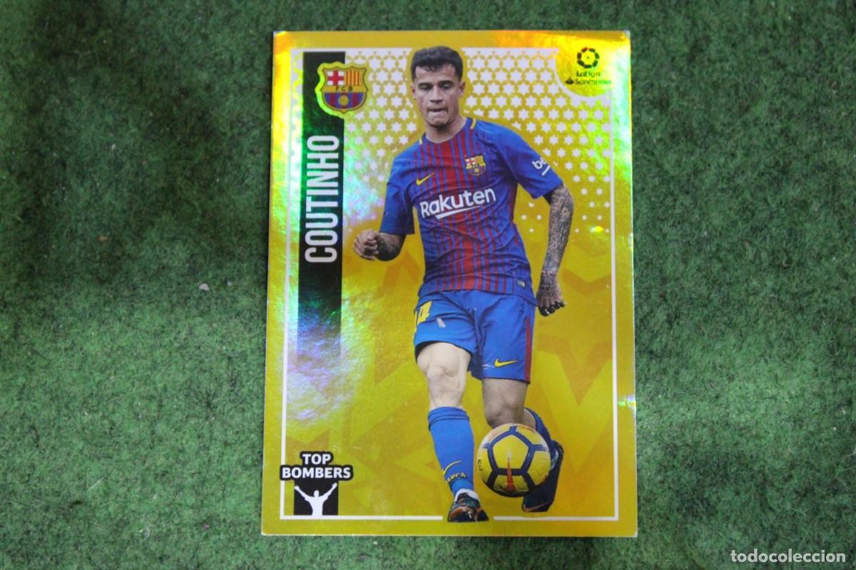 Cromos de f&uacute;tbol: 6 COUTINHO FC BARCELONA TOP BOMBERS LIGA ESTE 2018-19 2018 2019 18 19 LALIGA SANTANDER