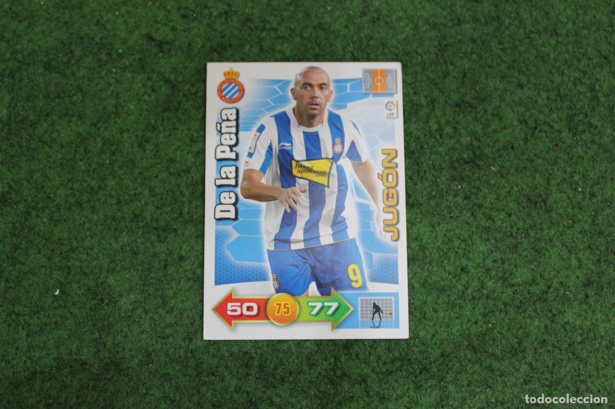 Cromos de f&uacute;tbol: DE LA PE&Ntilde;A RCD ESPANYOL JUG&Oacute;N ADRENALYN XL 2010 2011 10 11 LALIGA SANTANDER
