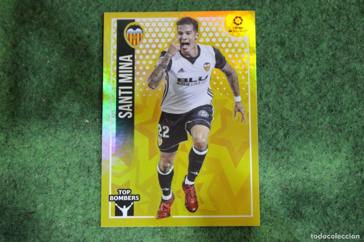 Cromos de f&uacute;tbol: 21 SANTI MINA VALENCIA CF TOP BOMBERS LIGA ESTE 2018-19 2018 2019 18 19 LALIGA SANTANDER