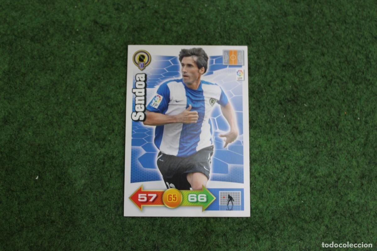 Football Stickers: SENDOA H&Eacute;RCULES CF ADRENALYN XL 2010 2011 10 11 LALIGA SANTANDER