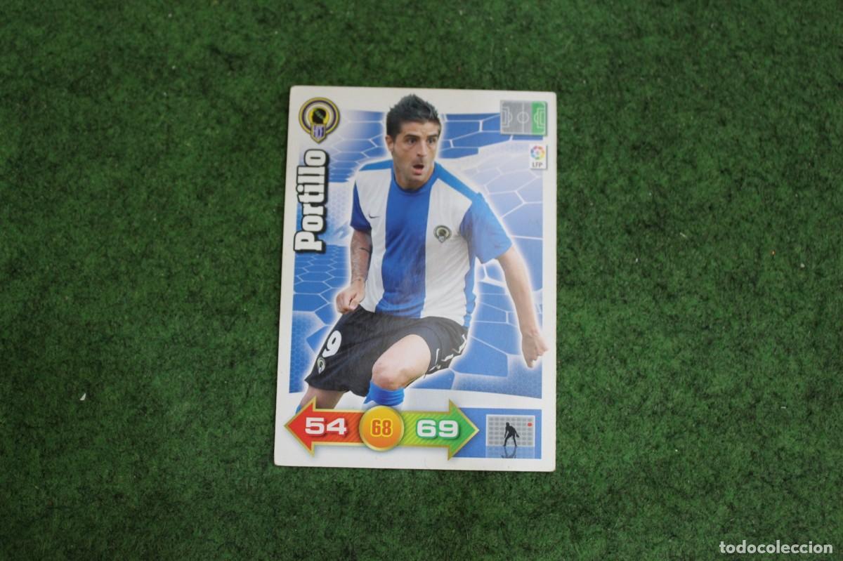 Football Stickers: PORTILLO H&Eacute;RCULES CF ADRENALYN XL 2010 2011 10 11 LALIGA SANTANDER