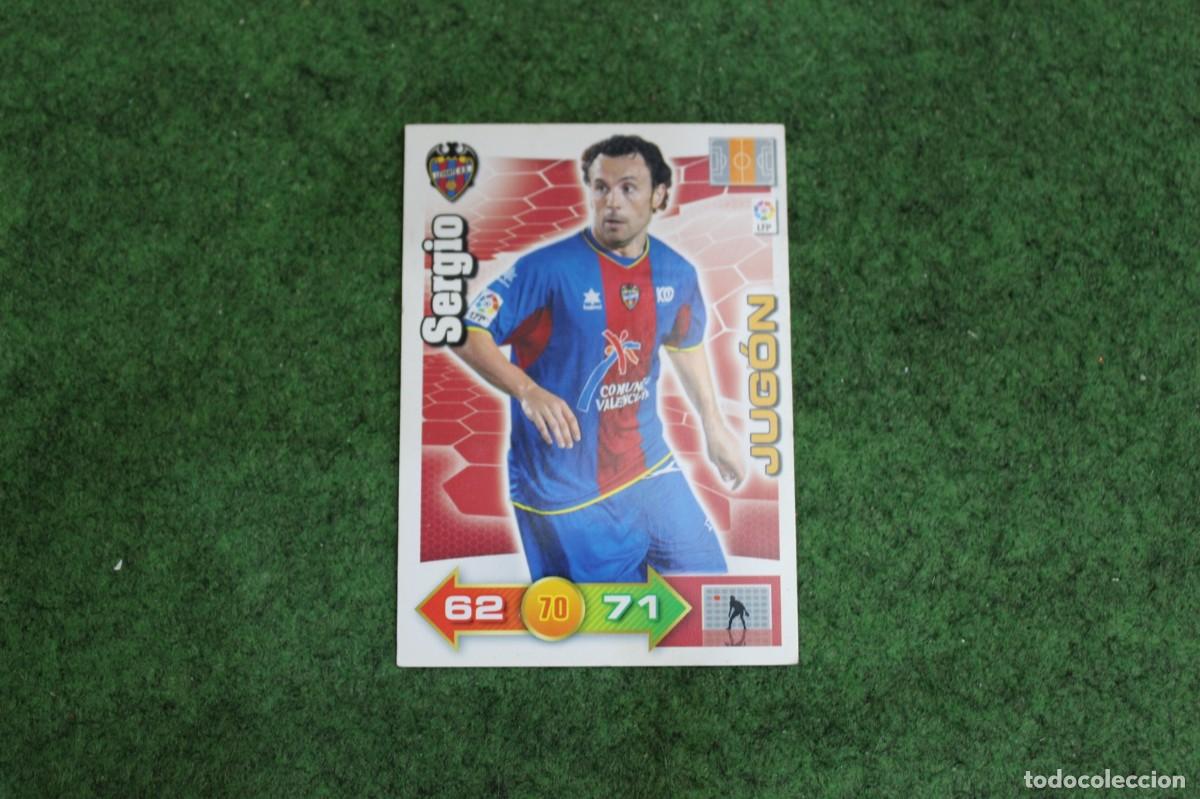 Football Stickers: SERGIO LEVANTE UD JUG&Oacute;N ADRENALYN XL 2010 2011 10 11 LALIGA SANTANDER