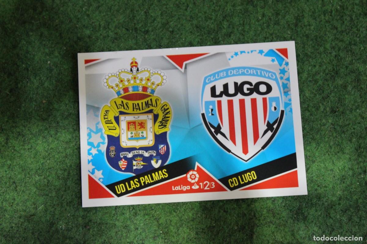 Football Stickers: 6 ESCUDOS LAS PALMAS LUGO LALIGA 1|2|3 LIGA ESTE 2018-19 2018 2019 18 19 LALIGA SANTANDER