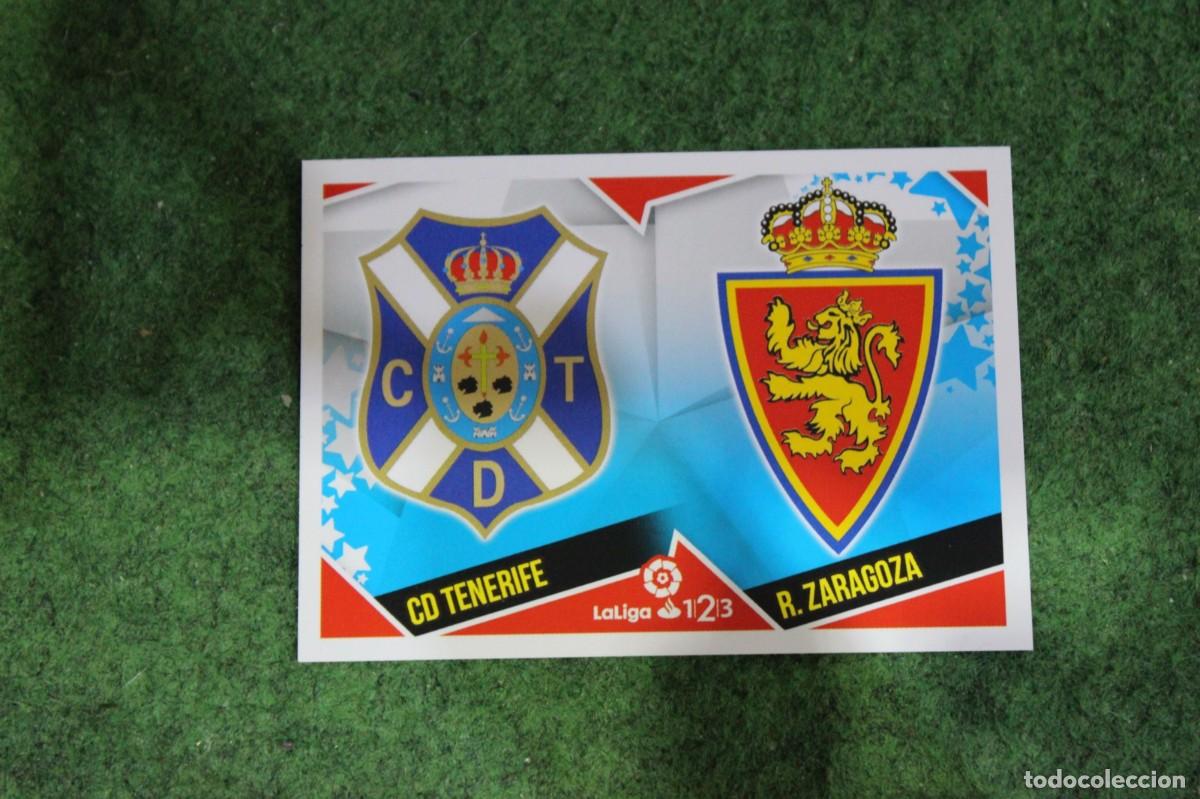 Cromos de f&uacute;tbol: 11 ESCUDOS TENERIFE ZARAGOZA LALIGA 1|2|3 LIGA ESTE 2018-19 2018 2019 18 19 LALIGA SANTANDER