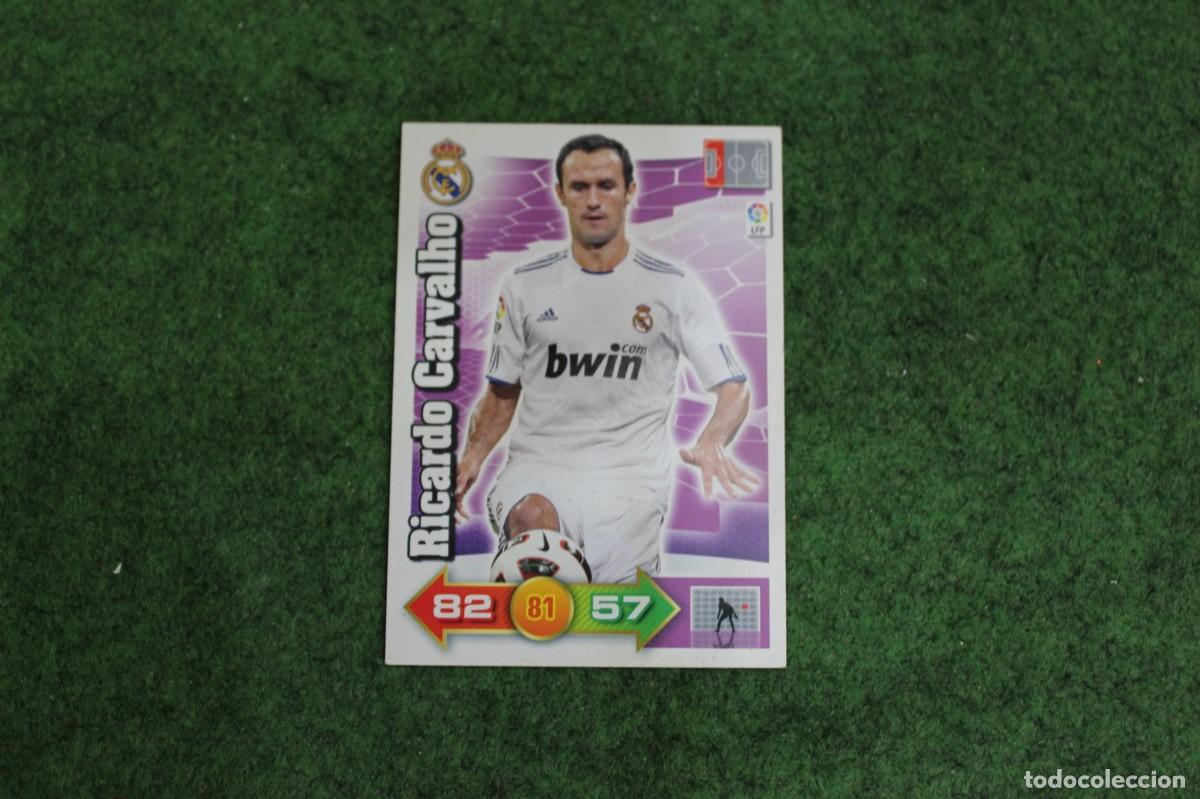 Cromos de f&uacute;tbol: RICARDO CARVALHO REAL MADRID ADRENALYN XL 2010 2011 10 11 LALIGA SANTANDER