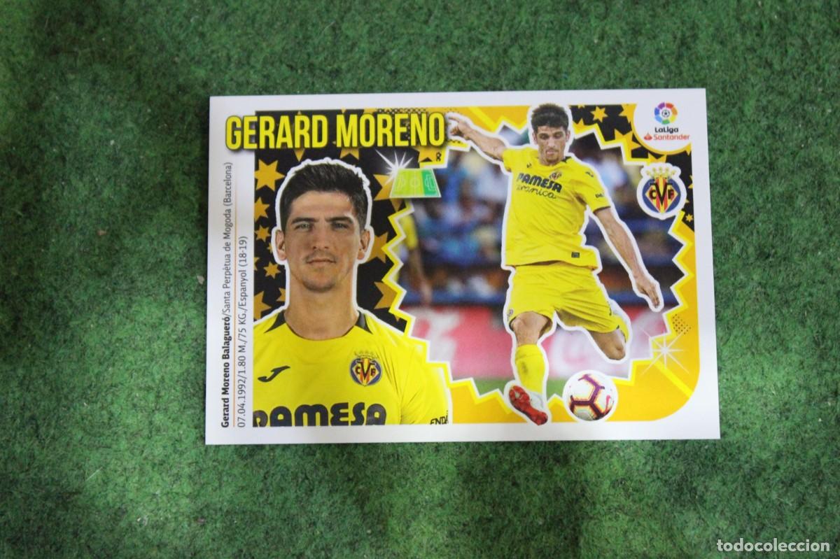 Fu&szlig;ball-Sticker: 3 GERARD MORENO VILLARREAL CF ULTIMOS FICHAJES LIGA ESTE 2018-19 2018 2019 18 19 LALIGA SANTANDER