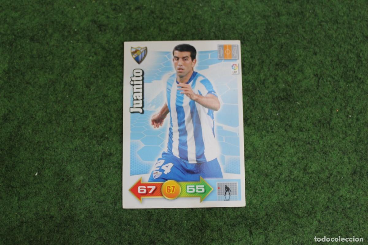 Fu&szlig;ball-Sticker: JUANITO M&Aacute;LAGA CF ADRENALYN XL 2010 2011 10 11 LALIGA SANTANDER