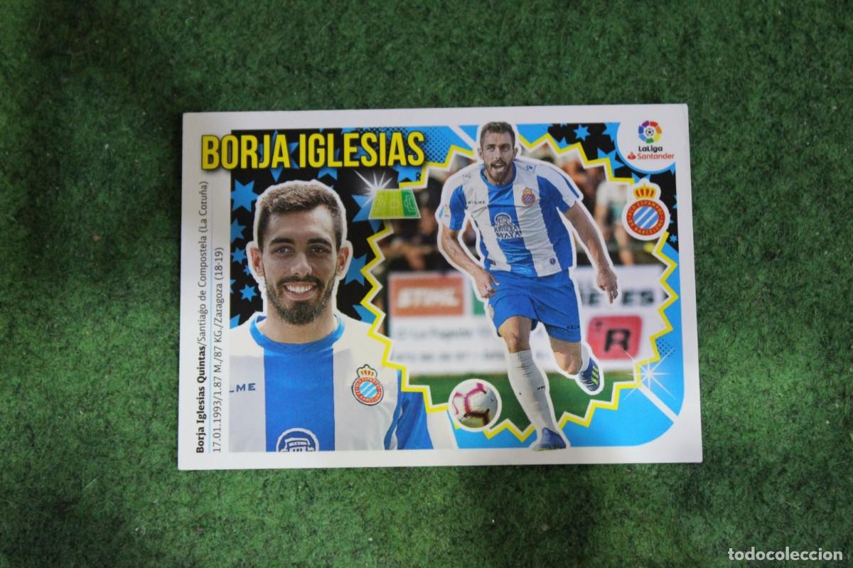 Fu&szlig;ball-Sticker: 5 BORJA IGLESIAS RCD ESPANYOL ULTIMOS FICHAJES LIGA ESTE 2018-19 2018 2019 18 19 LALIGA SANTANDER