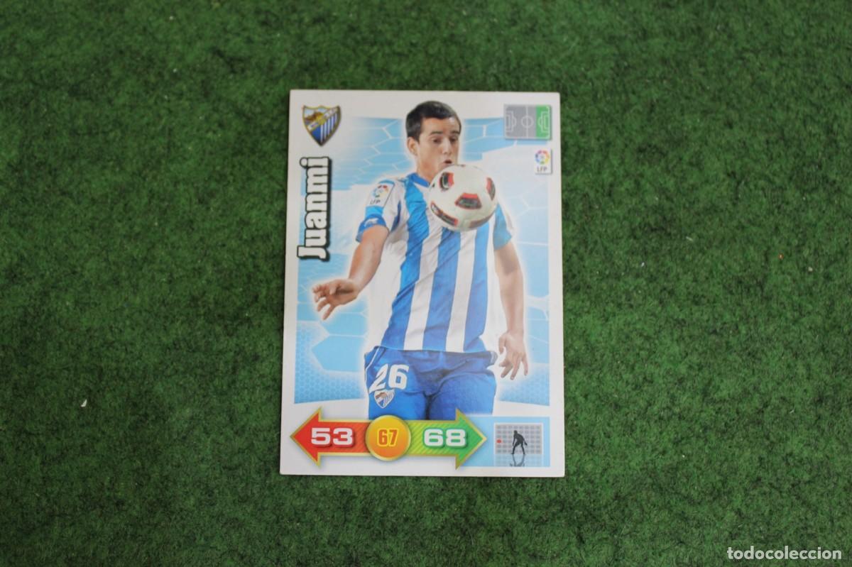 Fu&szlig;ball-Sticker: JUANMI M&Aacute;LAGA CF ADRENALYN XL 2010 2011 10 11 LALIGA SANTANDER