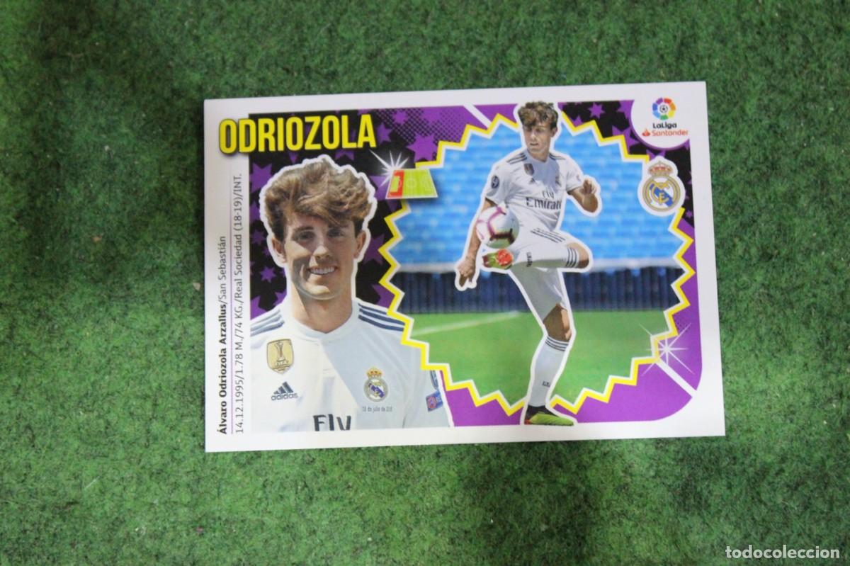Fu&szlig;ball-Sticker: 7 ODRIOZOLA REAL MADRID ULTIMOS FICHAJES LIGA ESTE 2018-19 2018 2019 18 19 LALIGA SANTANDER