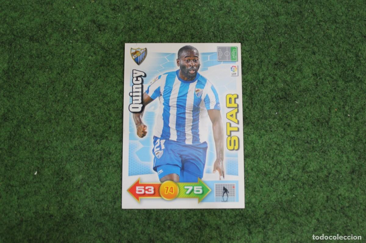 Fu&szlig;ball-Sticker: QUINCY M&Aacute;LAGA CF STAR ADRENALYN XL 2010 2011 10 11 LALIGA SANTANDER
