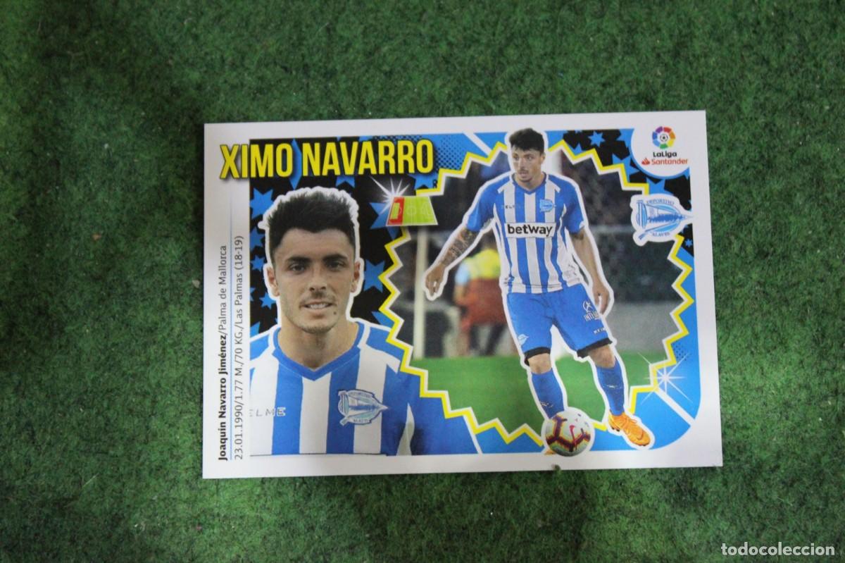 Fu&szlig;ball-Sticker: 11 XIMO NAVARRO ALAV&Eacute;S ULTIMOS FICHAJES LIGA ESTE 2018-19 2018 2019 18 19 LALIGA SANTANDER