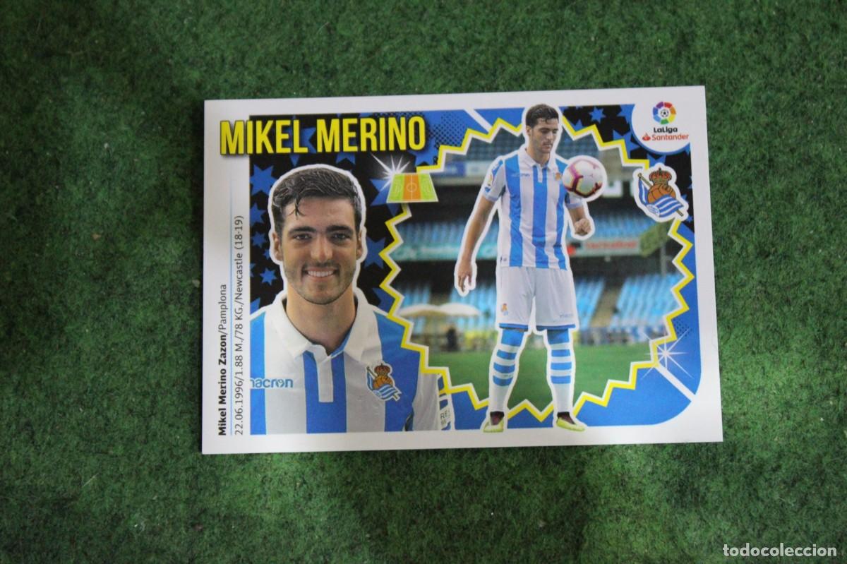 Fu&szlig;ball-Sticker: 13 MIKEL MERINO REAL SOCIEDAD ULTIMOS FICHAJES LIGA ESTE 2018-19 2018 2019 18 19 LALIGA SANTANDER