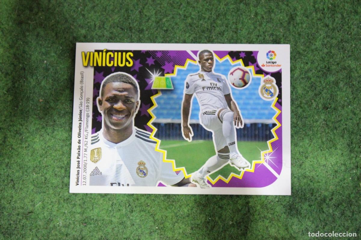 Fu&szlig;ball-Sticker: 15 VINICIUS REAL MADRID ULTIMOS FICHAJES LIGA ESTE 2018-19 2018 2019 18 19 LALIGA SANTANDER