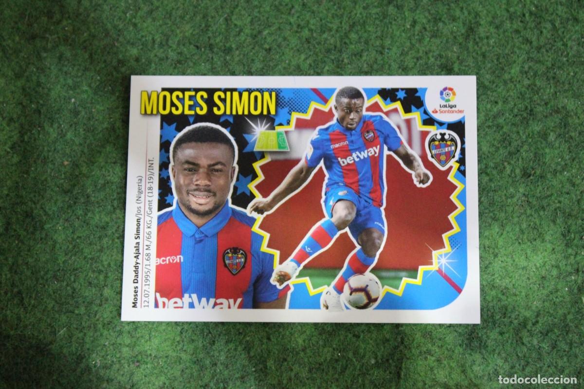 Fu&szlig;ball-Sticker: 37 MOSES SIMON LEVANTE UD ULTIMOS FICHAJES LIGA ESTE 2018-19 2018 2019 18 19 LALIGA SANTANDER