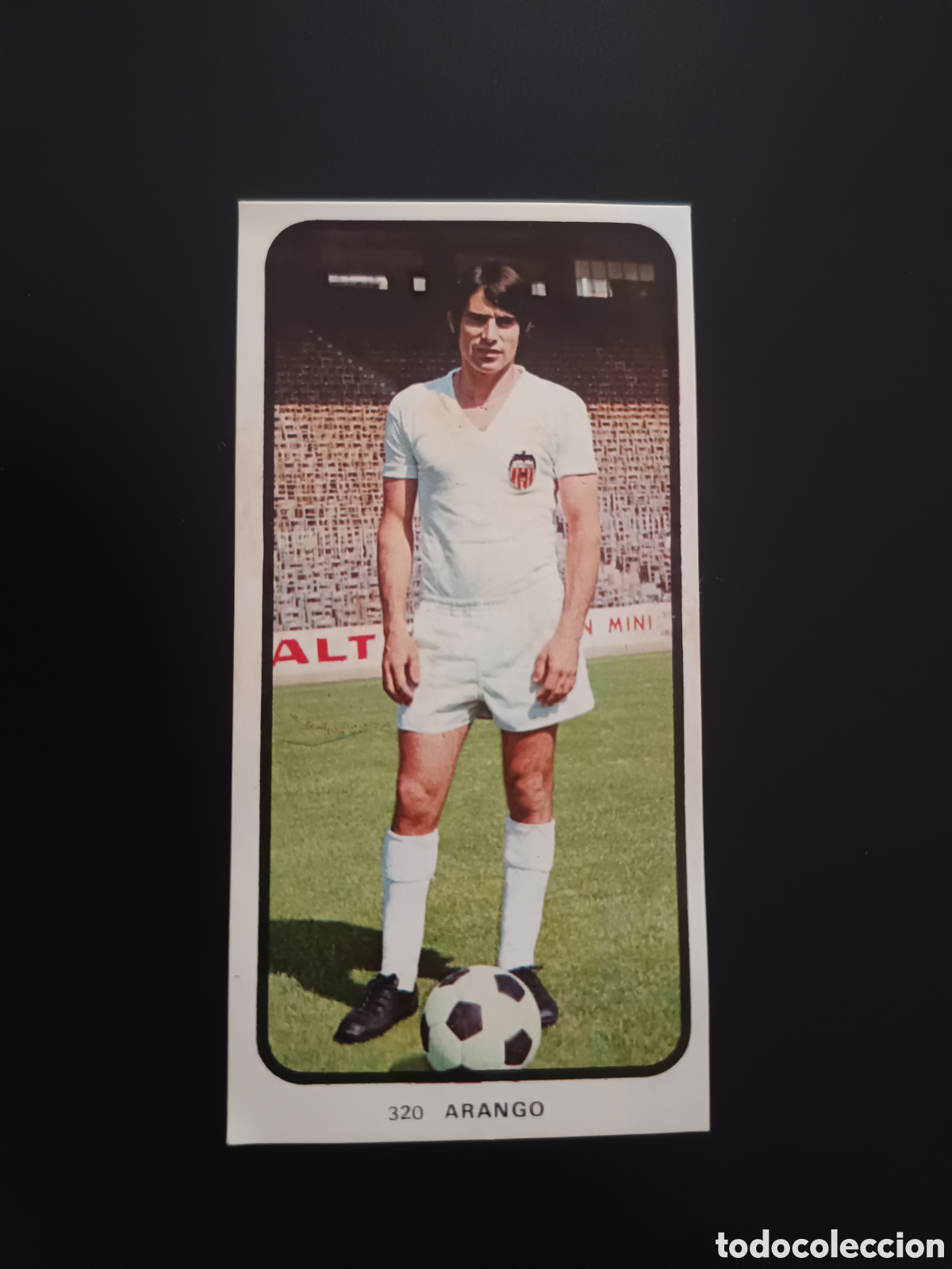 Figurine di Calcio: CROMO ARANGO 320 VALENCIA CF ED RUIZ ROMERO LIGA 73 74 1973 1974