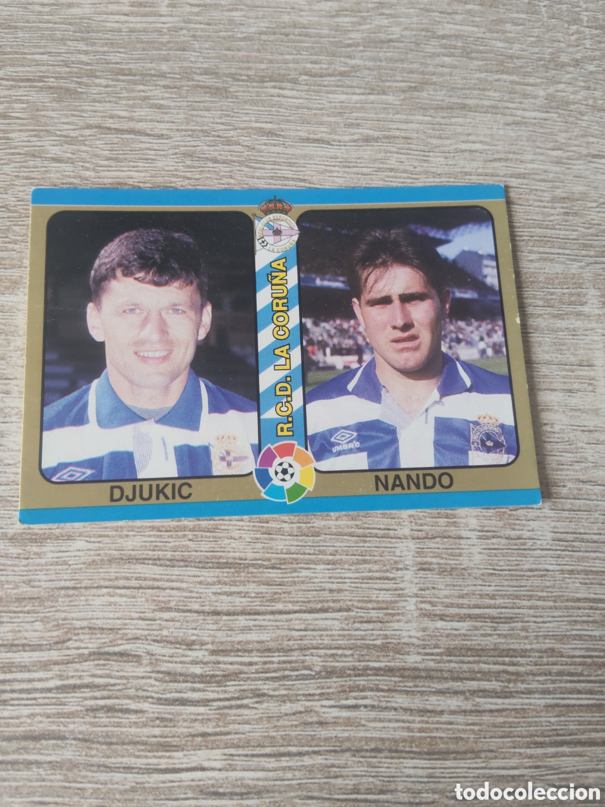 Cromos de f&uacute;tbol: Mundicromo las fichas de la liga 1994 1995 94 95 12 Djukic y Nando Deportivo de la Coru&ntilde;a