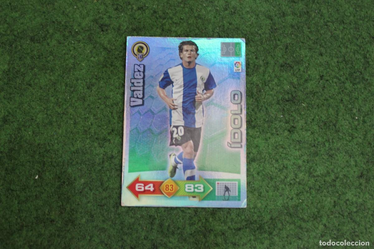 Cromos de f&uacute;tbol: VALDEZ H&Eacute;RCULES CF &Iacute;DOLO ADRENALYN XL 2010 2011 10 11 LALIGA SANTANDER