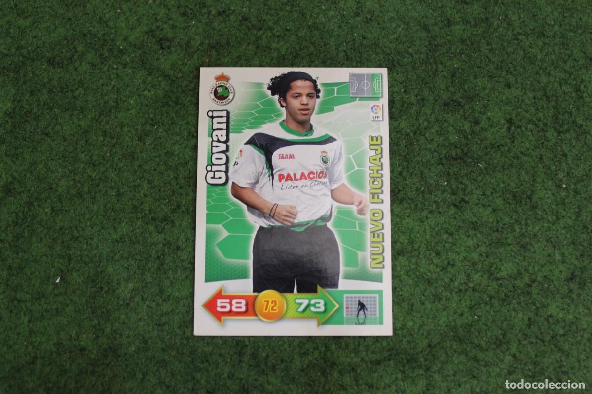 Cromos de f&uacute;tbol: GIOVANI RACING DE SANTANDER NUEVO FICHAJE ADRENALYN XL 2010 2011 10 11 LALIGA SANTANDER
