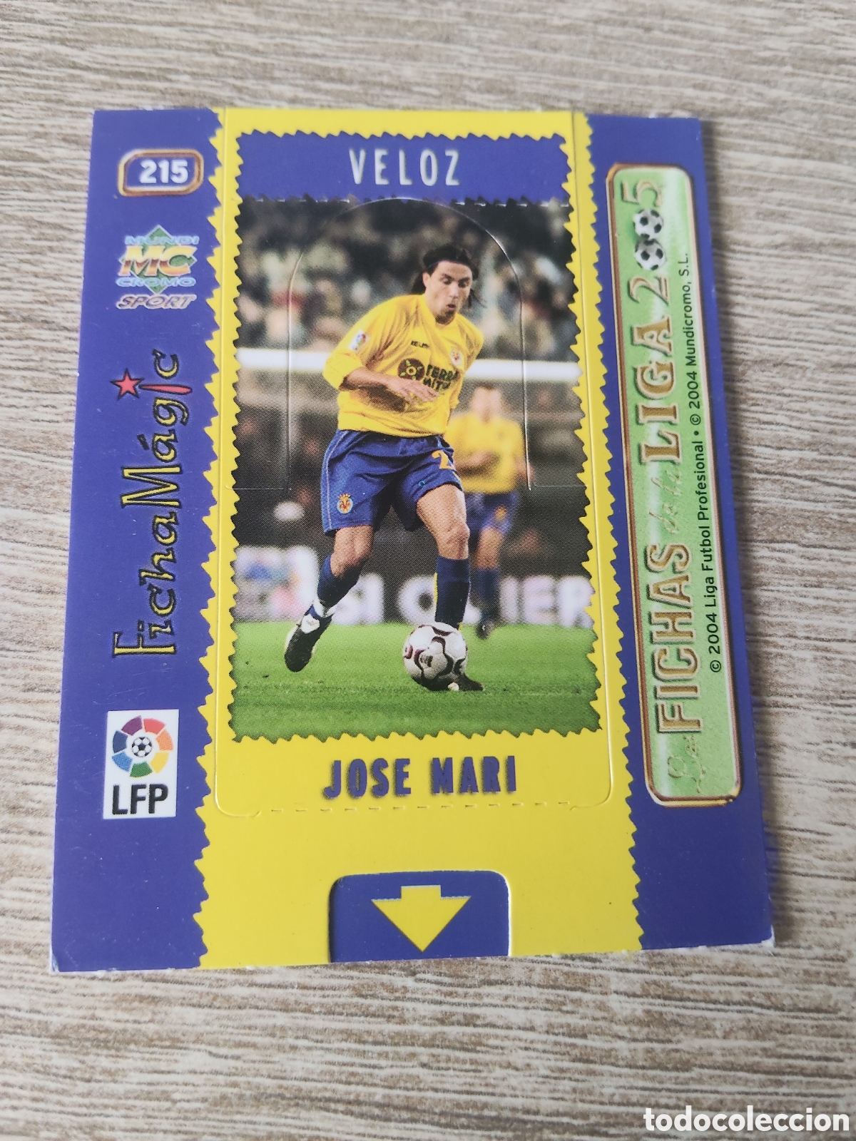 Cromos de Futebol: Mundicromo las fichas de la liga 2004 2005 04 05 215 Jos&eacute; Mari Villarreal