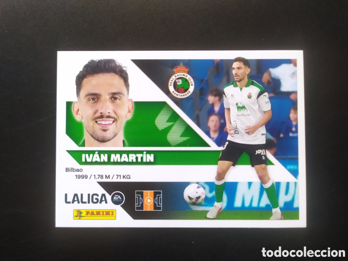Cromos de f&uacute;tbol: Liga este 2026 2027 26 27 panini Iv&aacute;n Mart&iacute;n fichaje n&deg; 34 Racing Santander