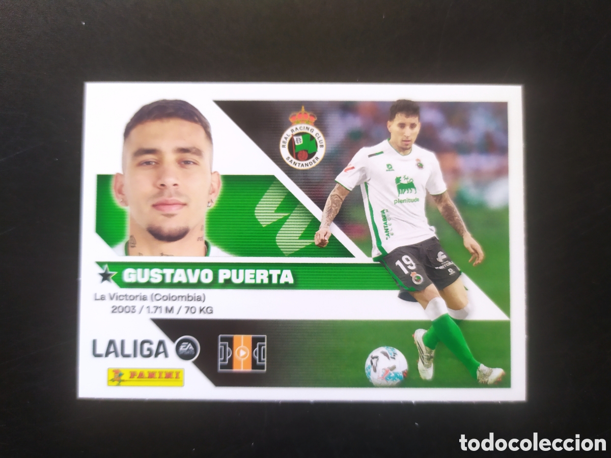 Cromos de f&uacute;tbol: Liga este 2026 2027 26 27 panini Gustavo Puerta n&deg; 12 Racing Santander