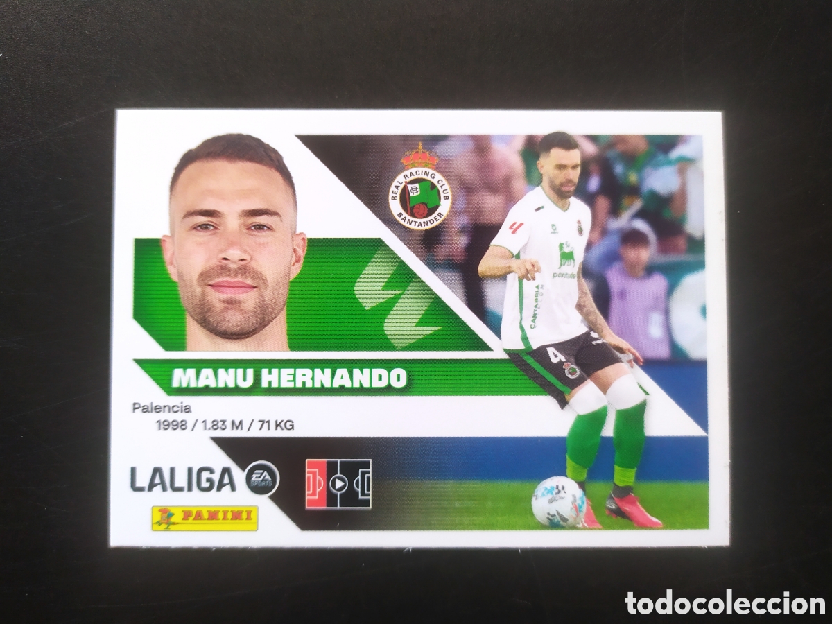Cromos de f&uacute;tbol: Liga este 2026 2027 26 27 panini Manu Herrando n&deg; 9A 9 A Racing Santander