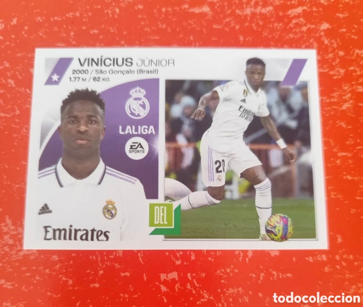 Cromos de f&uacute;tbol: CROMO N&Uacute;MERO 20 VINICIUS JR REAL MADRID. LIGA ESTE 23/24. PANINI.