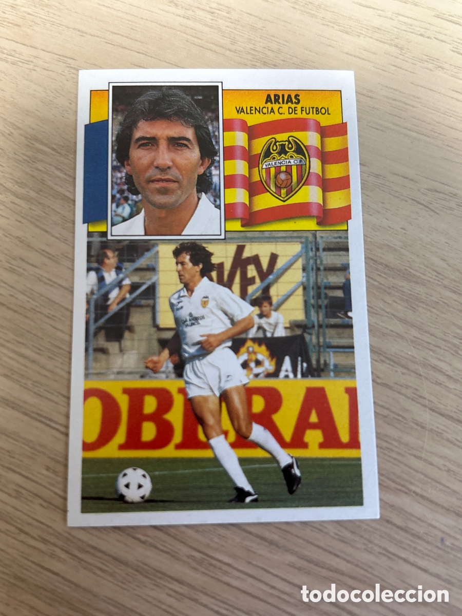 Cartes &agrave; collectionner de Football: ARIAS VALENCIA LIGA ESTE 1990 1991 90 91 NUNCA PEGADO SIN PEGAR