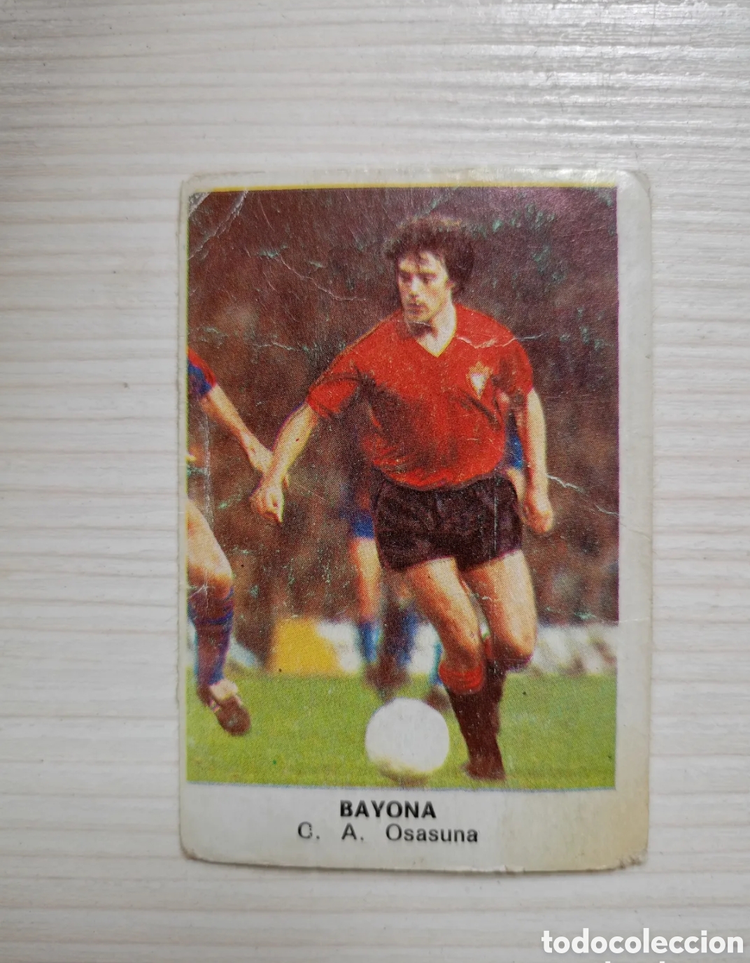 Fu&szlig;ball-Sticker: Bayona (Osasuna) liga 83-84 Ed. CANO F&Uacute;TBOL 84. Nunca pegado