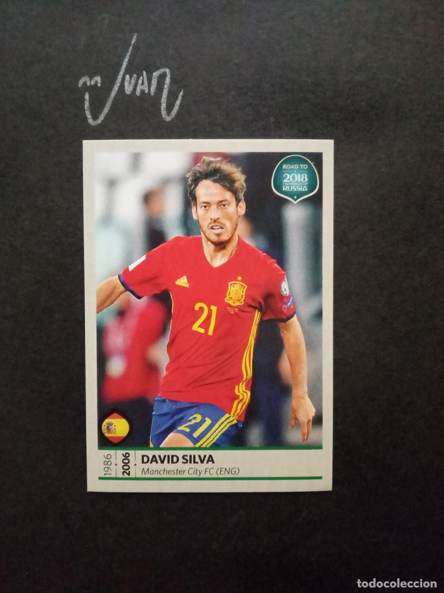 Cromos de Futebol: N&ordm; 77 DAVID SILVA ESPA&Ntilde;A MANCHESTER CITY⚽ PANINI &reg; ROAD FIFA WORLD CUP RUSIA 2018 18 SIN PEGAR NUEVO
