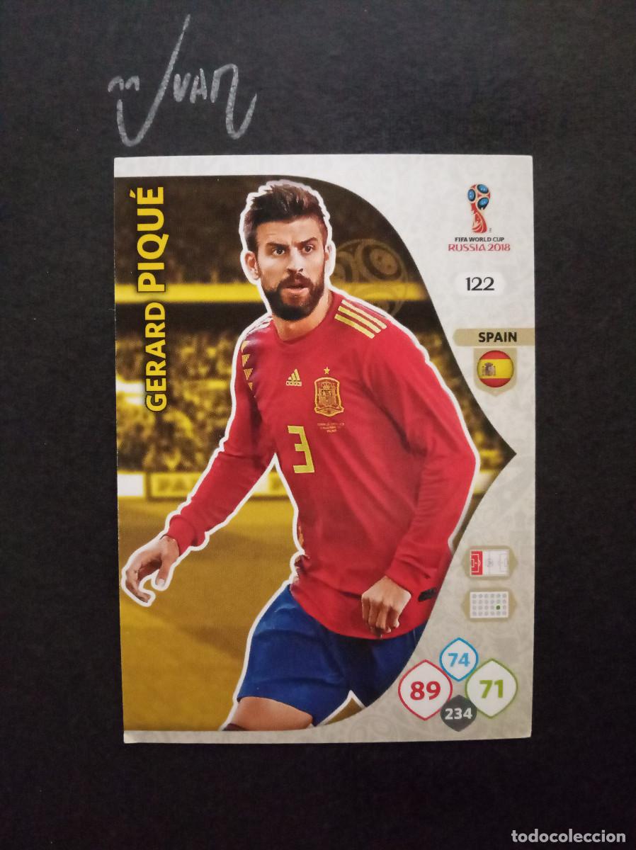 Cromos de f&uacute;tbol: ESPA&Ntilde;A N&ordm; 122 GERARD PIQUE FC BARCELONA ⚽ PANINI &reg; ADRENALYN FIFA MUNDIAL RUSIA 2018 WORLD CUP 18
