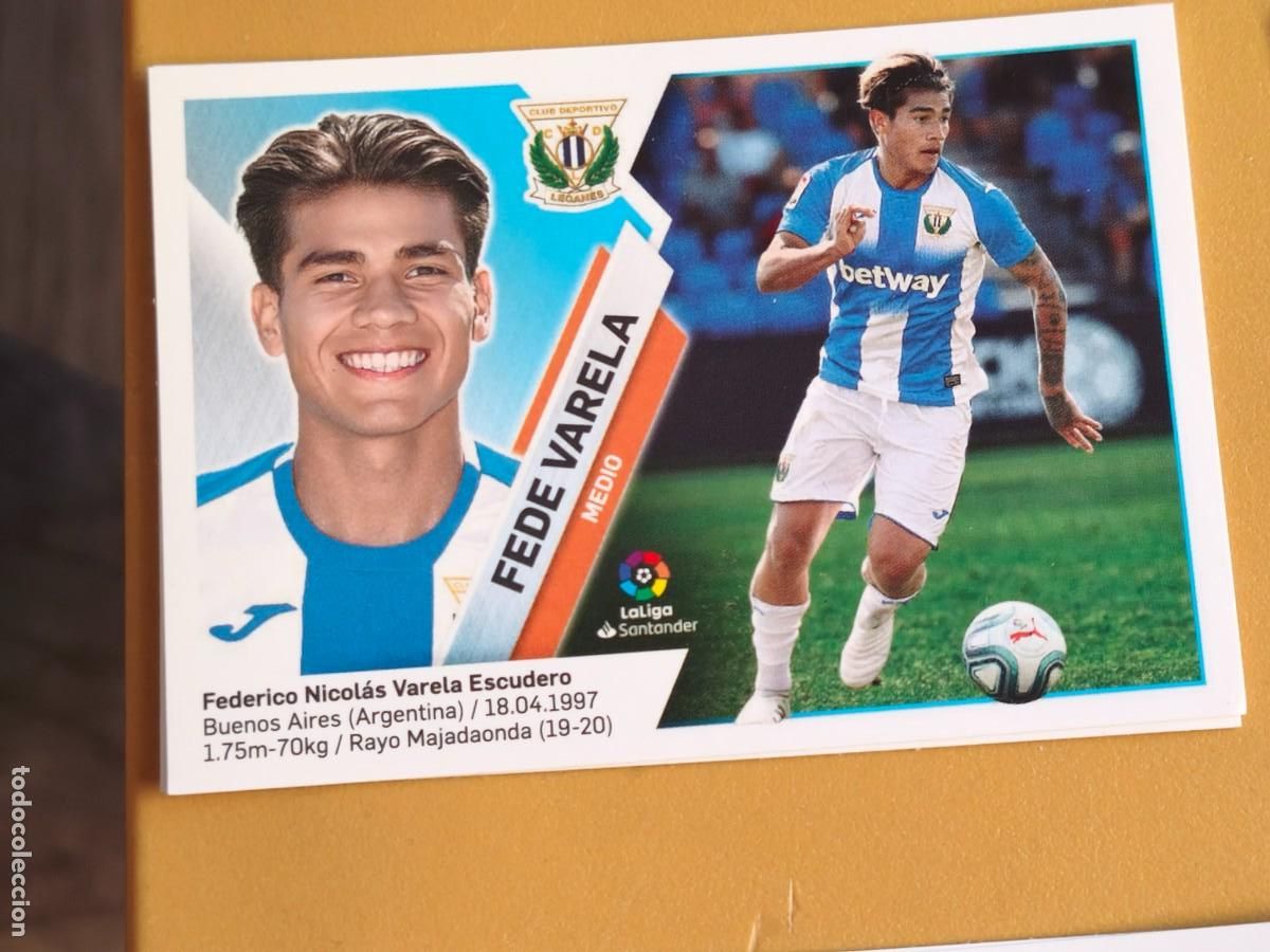 Cromos de f&uacute;tbol: fede varela, 2019 20 coloca - Foto 1