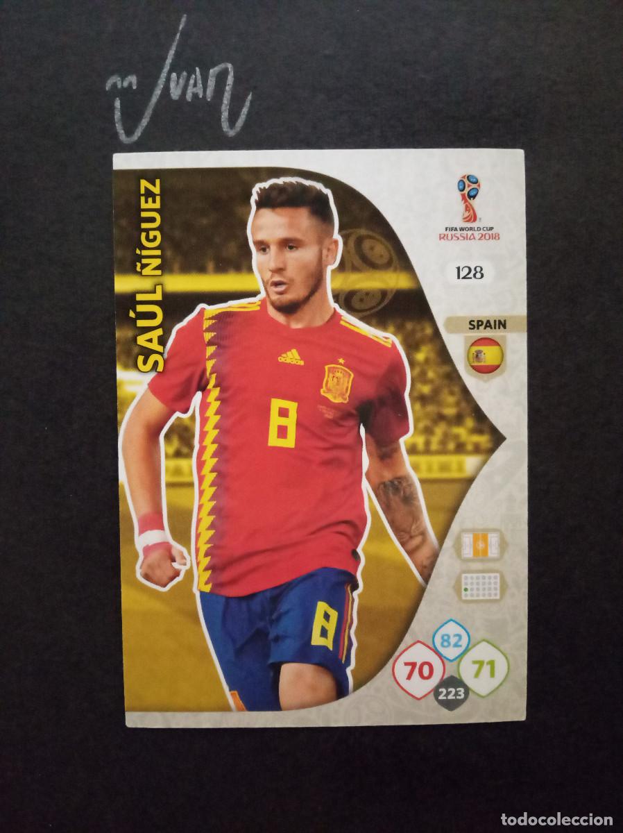 Cromos de f&uacute;tbol: ESPA&Ntilde;A N&ordm; 128 SAUL &Ntilde;IGUEZ ATLETICO MADRID ⚽ PANINI &reg; ADRENALYN FIFA MUNDIAL RUSIA 2018 WORLD CUP 18